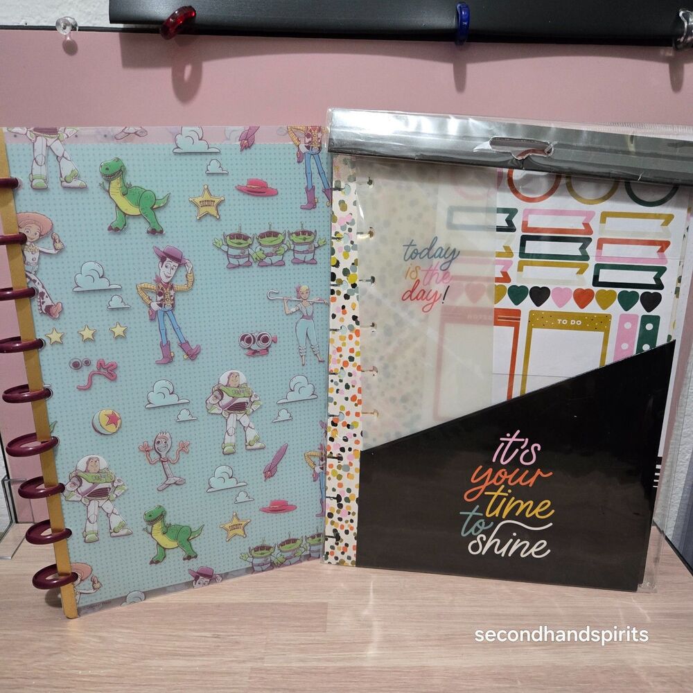 Disney Toy Story Happy Planner Notebook Covers - Bonus Accessories